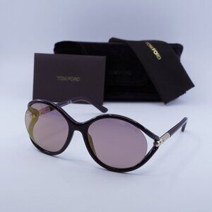 Tom Ford Melody FT1090 48Z Butterfly Sunglasses - Brown/Rose Brown